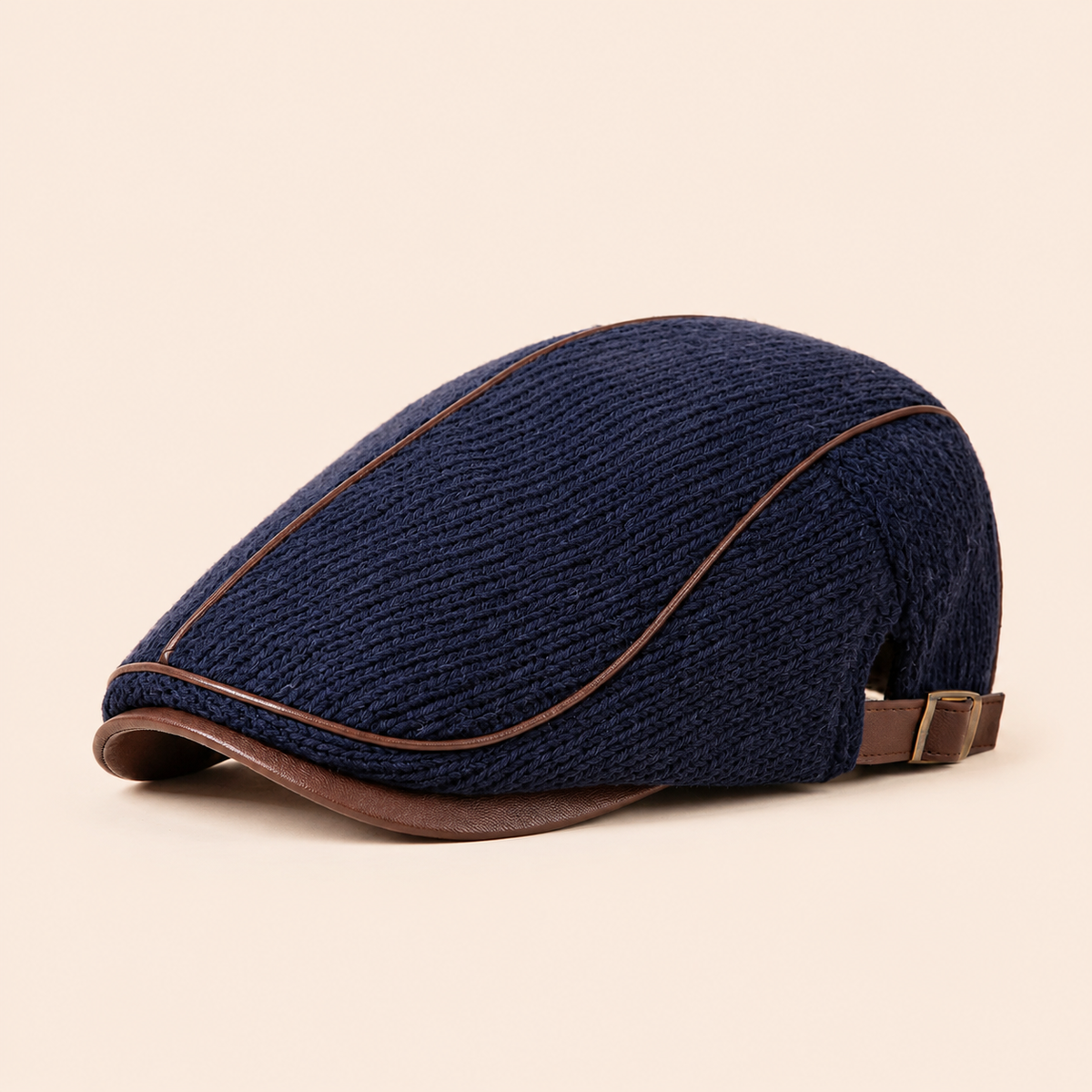 Heritage Knit Cap on warm cream background