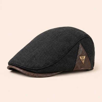 Vintage Panel Cap on warm cream background