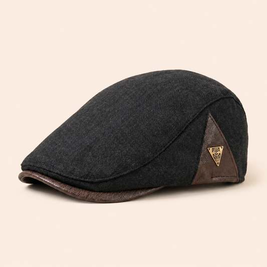 Vintage Panel Cap on warm cream background