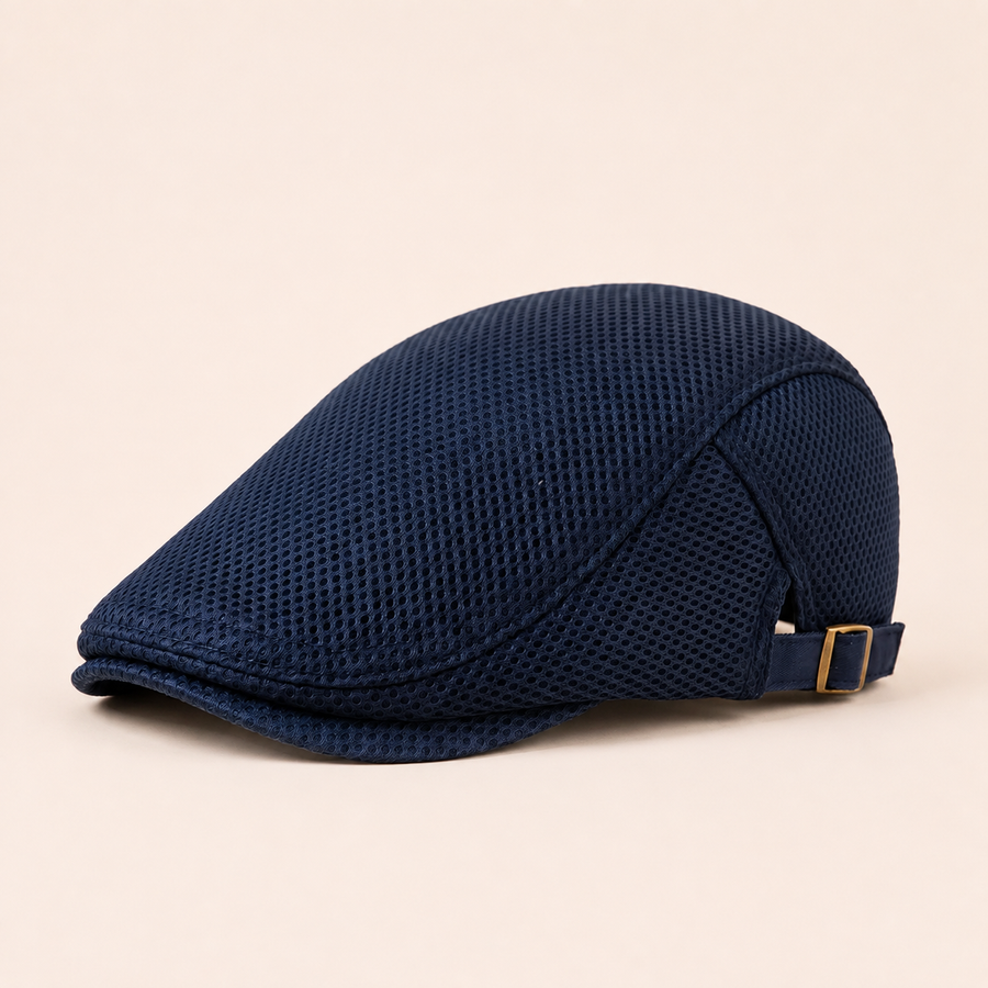 Breathable Mesh Cap on warm cream background